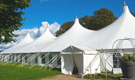 portable restrooms arranged for a event, providing quick and easy access for attendees in Willis